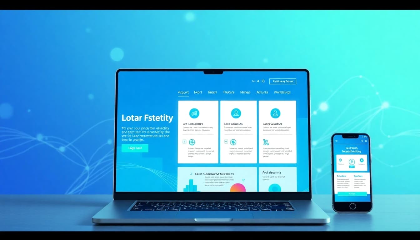 A dynamic website design concept exemplifying http://piraminds.com/ with user-friendly features and vibrant colors.