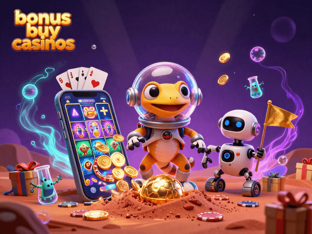 Win massive jackpots at bonus buy casinos with engaging slot games and vibrant visuals.