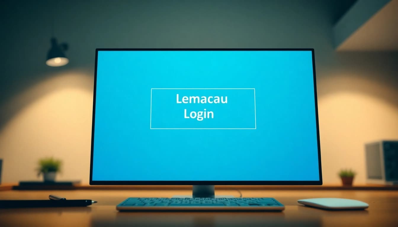 Melihat halaman lemacau login yang ramping dengan susunan yang menarik.