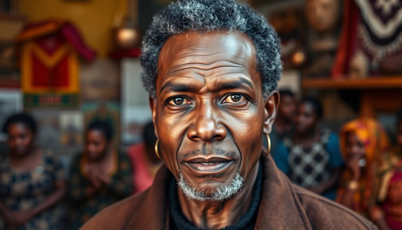 Celebrate the legacy of blackchronicle through an inspiring portrait that embodies resilience and unity.
