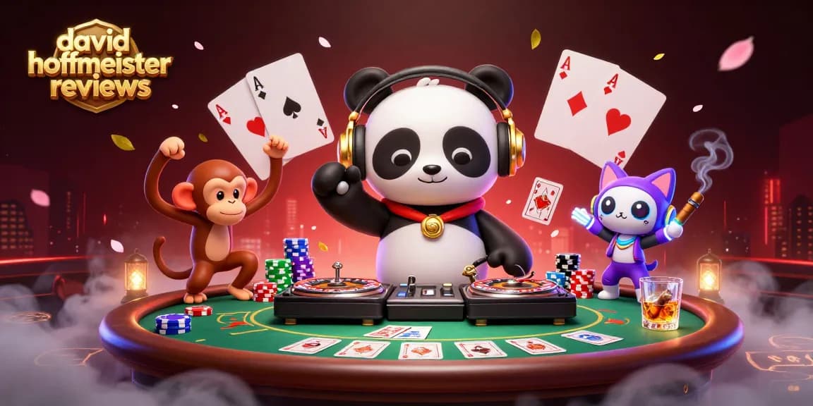 Experience the vibrant energy of david hoffmeister reviews through a dynamic casino-themed scene.