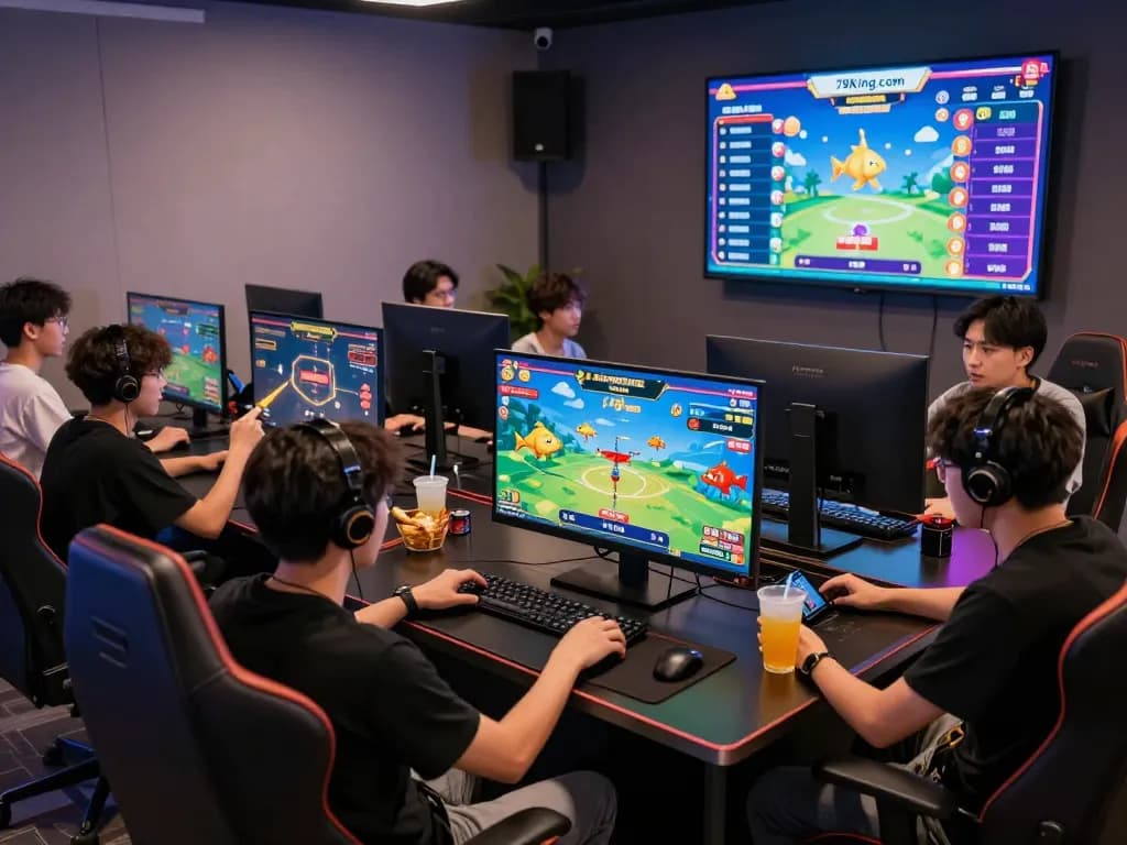Exciting gaming moment on 79King.com featuring players engaging in thrilling online fish shooting games.