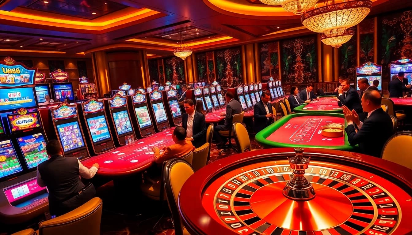 Experience the excitement at the casino with UU88's top-tier games and vibrant atmosphere.