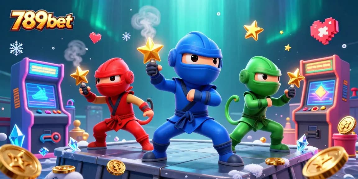 Experience the thrill of 789bet with colorful characters and dynamic casino elements in vibrant 3D.