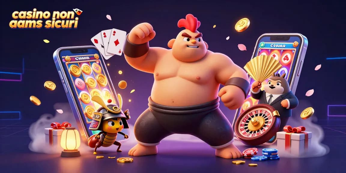 Scopri i migliori casino non AAMS sicuri con un'illustrazione ricca di azioni di gioco coinvolgenti.