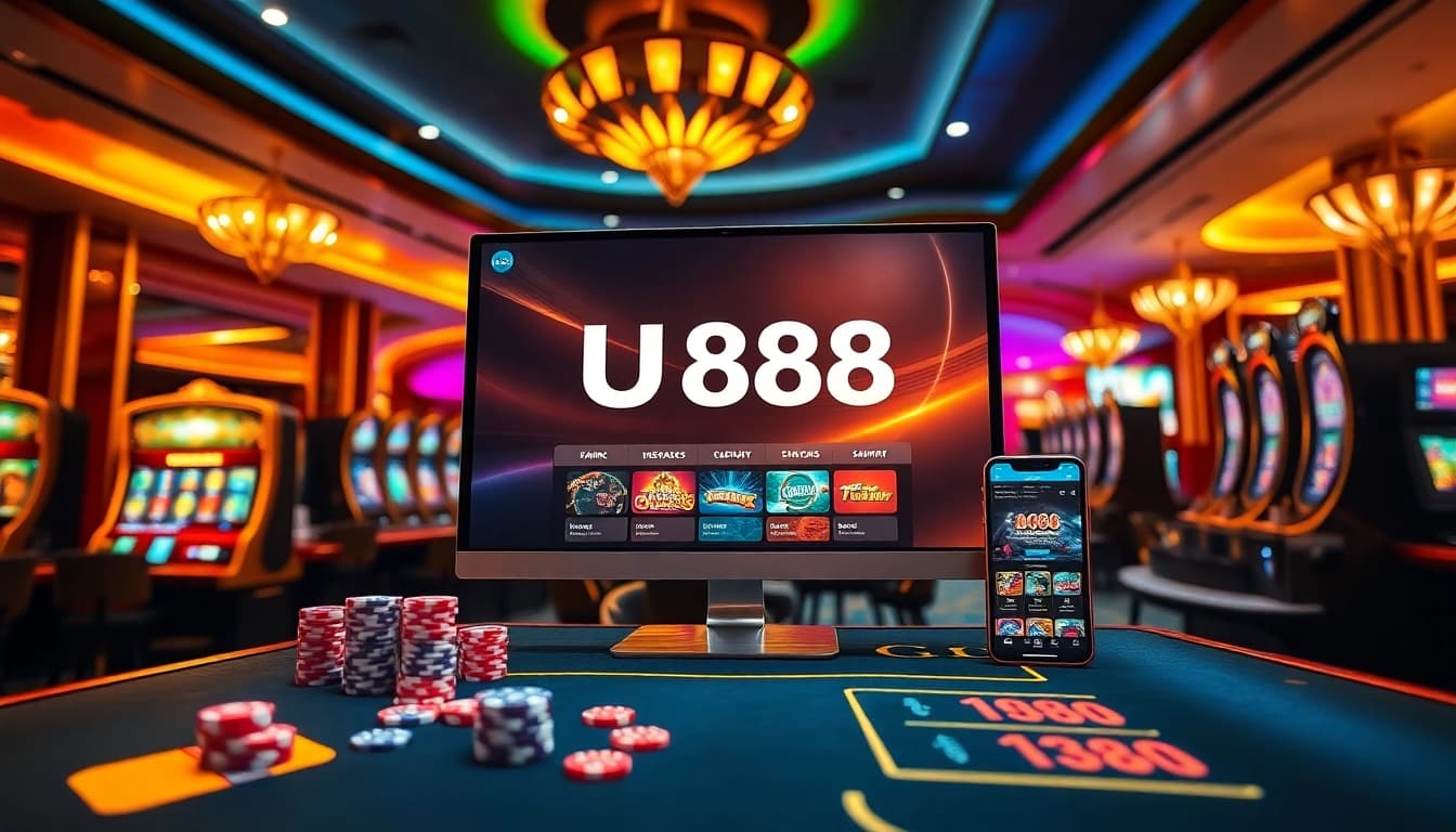 Experience the exciting world of U888 with vibrant casino games and attractive betting options.