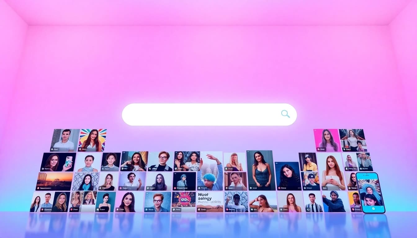 Find OnlyFans creators through an engaging digital interface featuring diverse profiles.