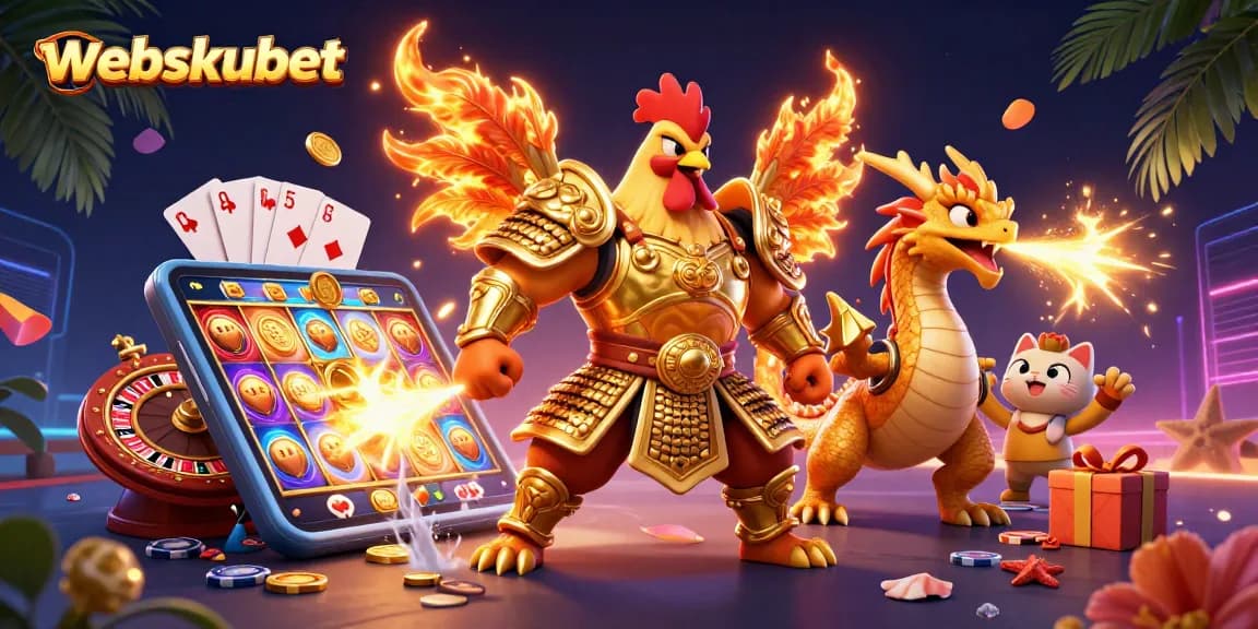 Engage in thrilling games and winnings at webskubet with immersive 3D casino elements.