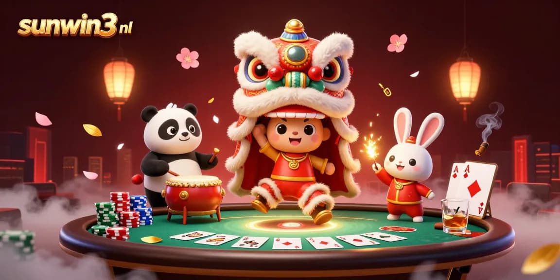 Experience thrilling gameplay at sunwin3 nl with dynamic casino elements and festive characters.
