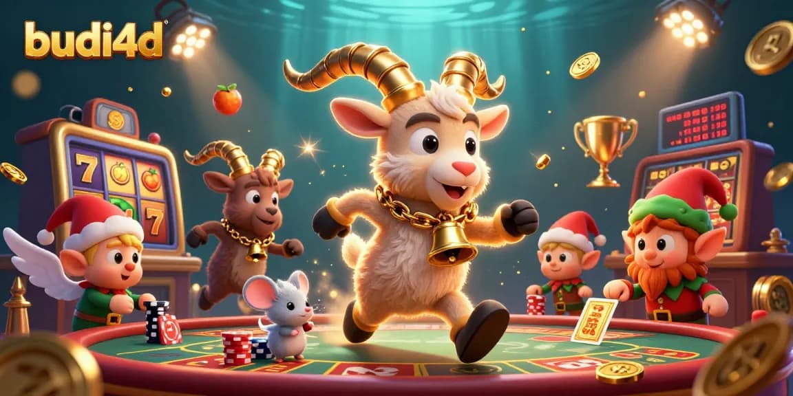 Join the festive action at budi4d's casino with Krampus and mischievous gremlins stealing the spotlight!