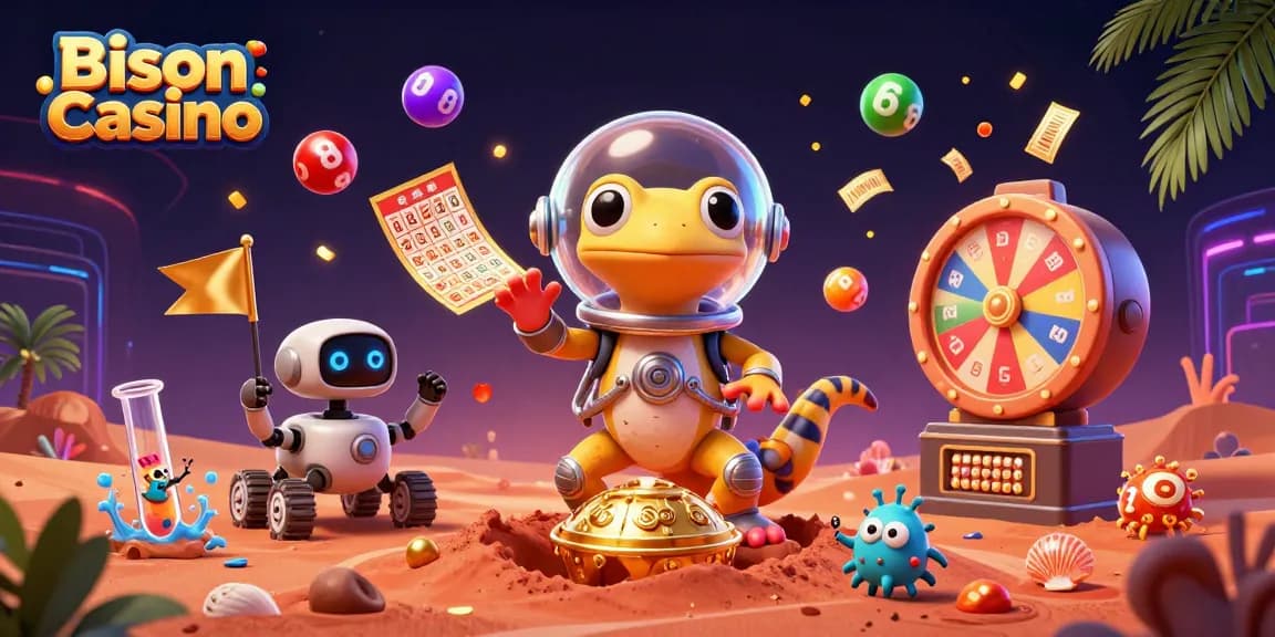 Bison Casino nyeremények és izgalmak felfedezése Martian gekkóval egy arany kaszinó körül