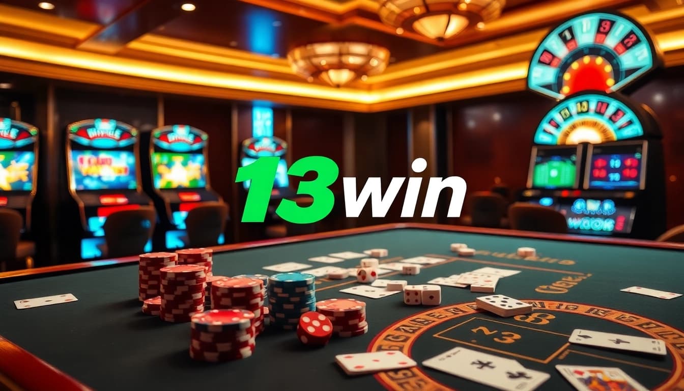 Experience excitement at 13win with vibrant casino tables and high-stakes gambling.