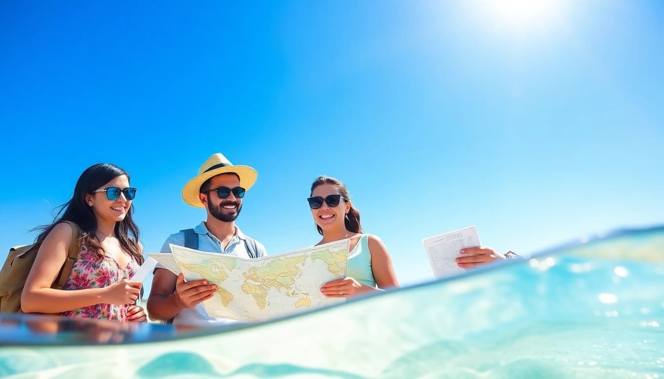 Plan your next adventure with insights from http://datanisle.com featuring travelers at a beach.
