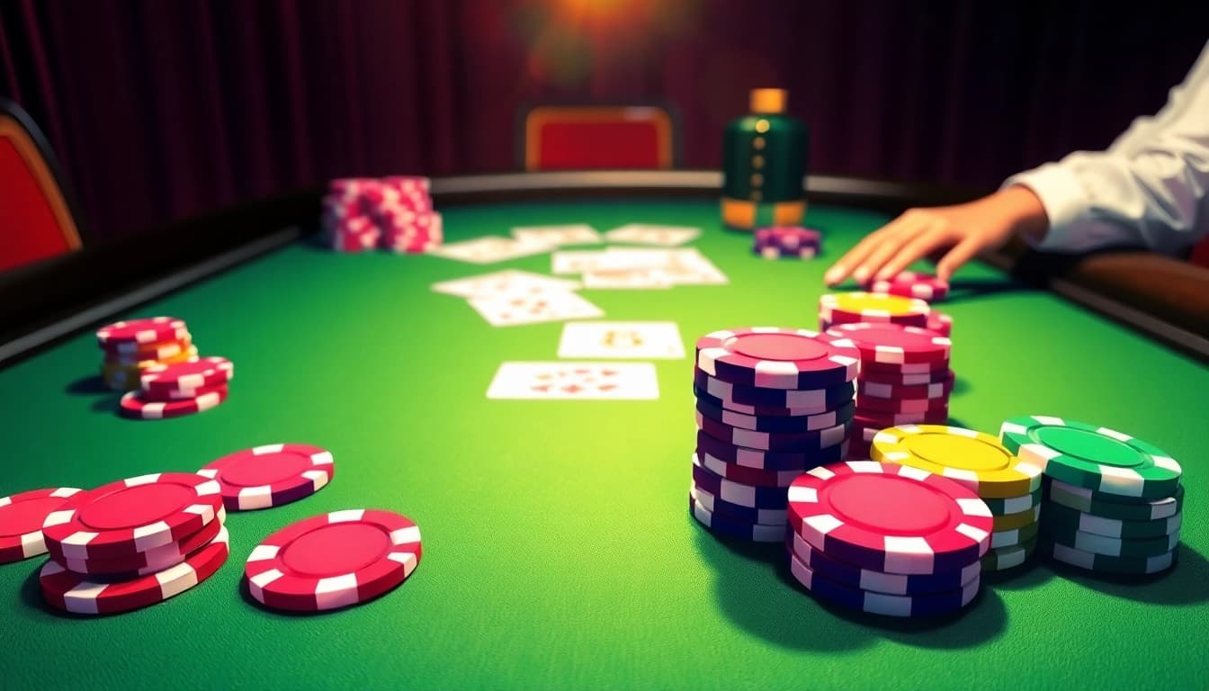 Engaging casino gaming scene with vibrant colors and action at https://casinobonuses.co.com/.