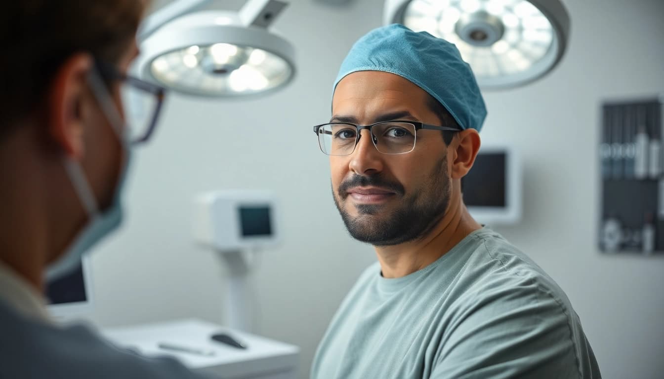 Cirujano plástico en Bogotá, Dr. Adolfo Rosales, ofreciendo consulta personalizada en su clínica.