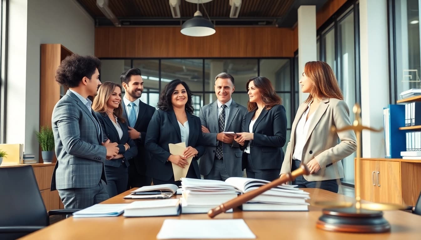 Lawyers at https://www.shiverhamilton.com collaborating in a bright, professional office setting.