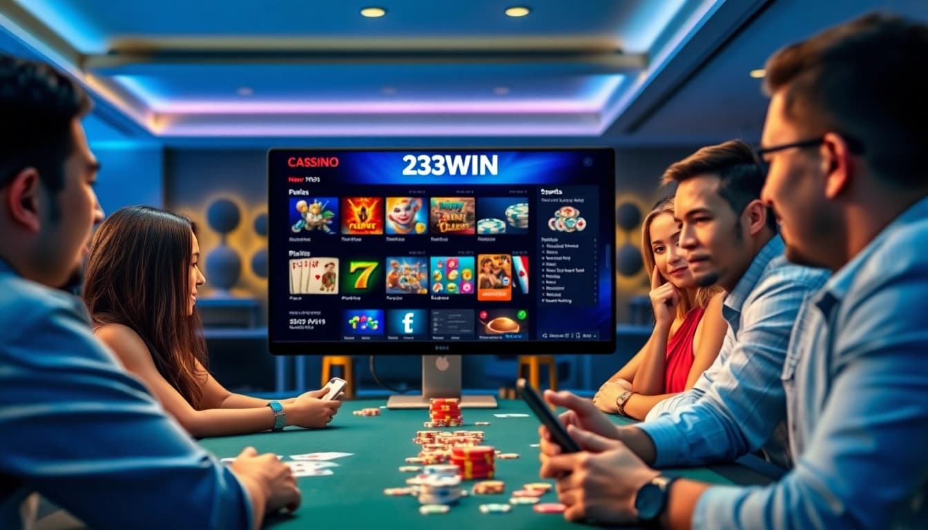 Engaging online casino environment featuring 23WIN, showcasing diverse gaming options and a user-friendly interface.