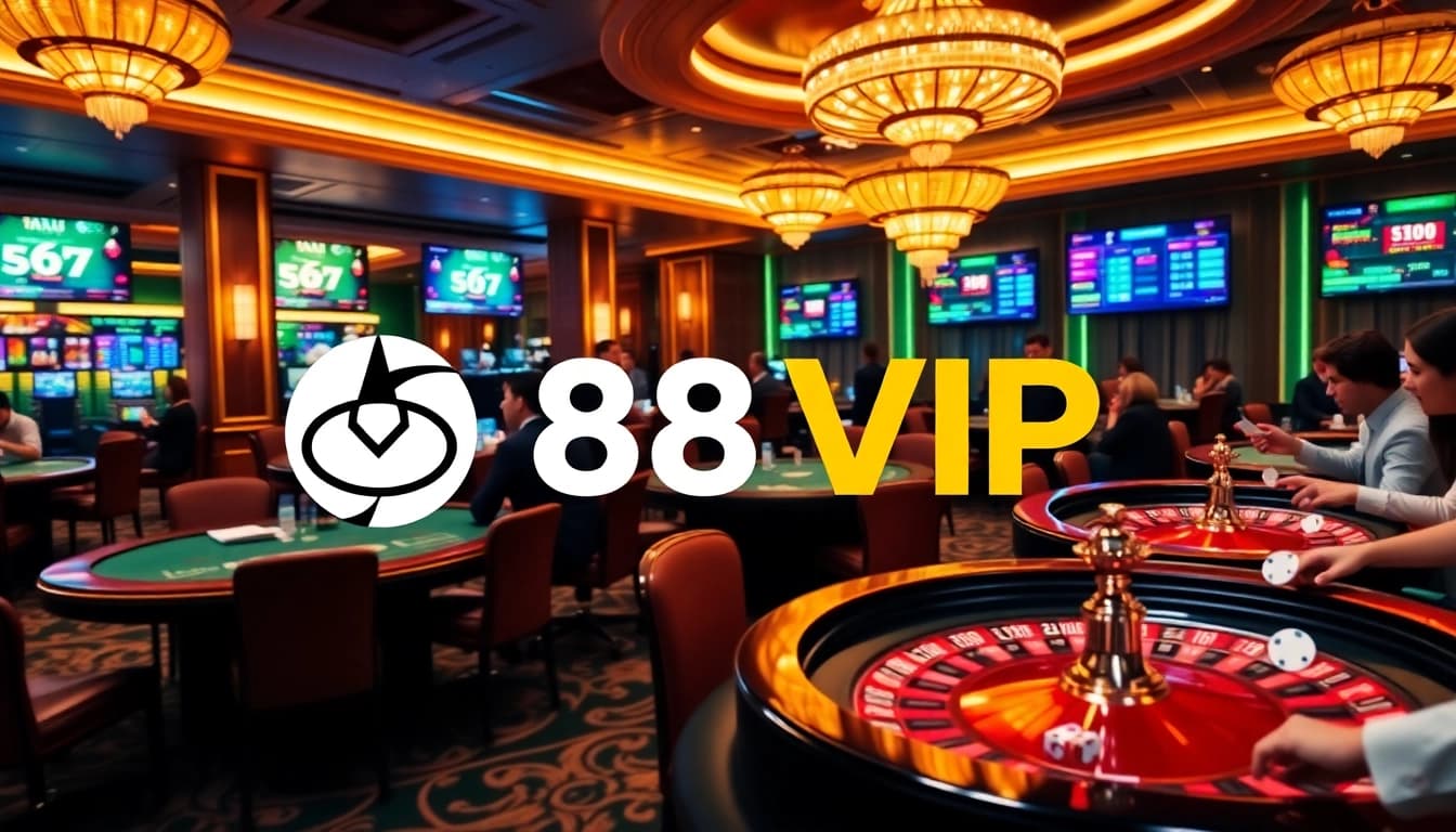 Experience the thrill of gambling at 68VIP with vibrant casino tables and exciting players.