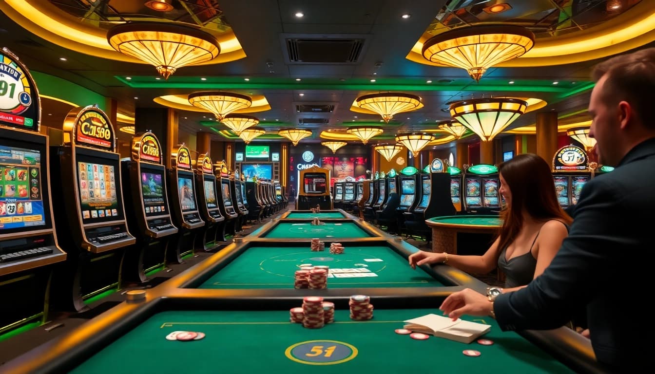 Players enjoying the c168 game experience at a luxurious online casino.