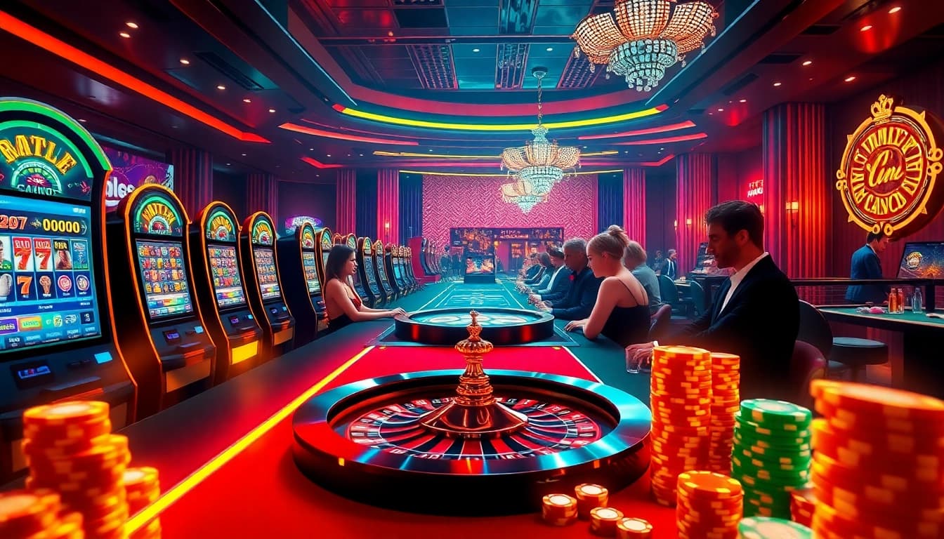 Experience thrilling gambling at https://www.jl55.one/ with vibrant slot machines and poker chips.