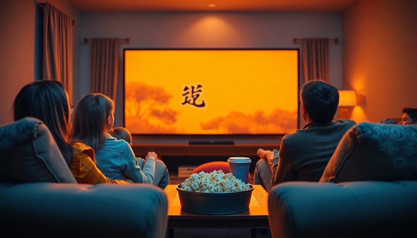 สนุกสนานไปกับการดูหนังในบรรยากาศอบอุ่นภายในบ้าน