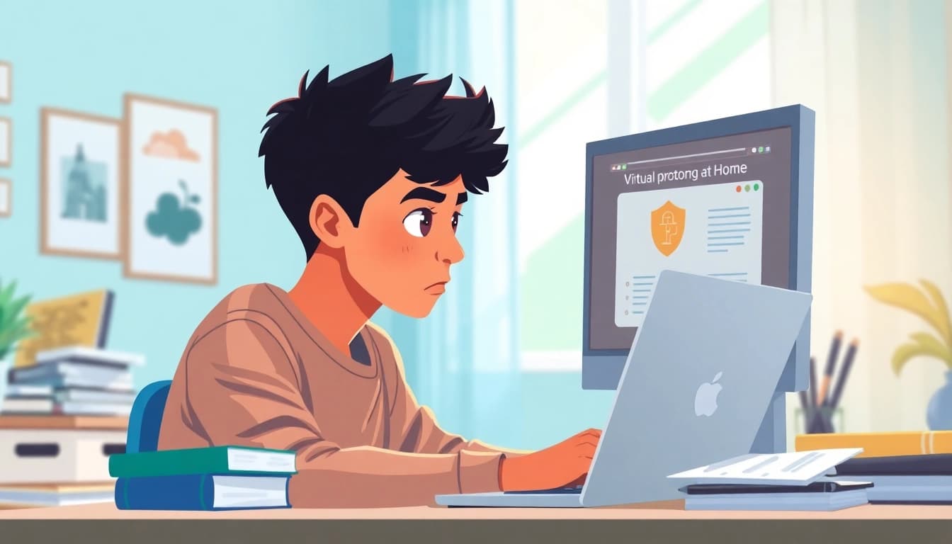 Students receiving proctored exam help in a focused and professional online setting.