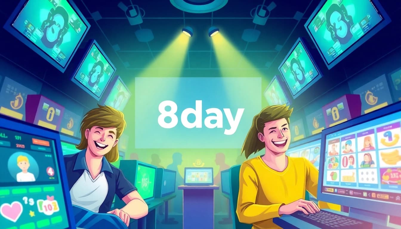 8day online gaming platform showcasing vibrant gameplay and engaging user experience.