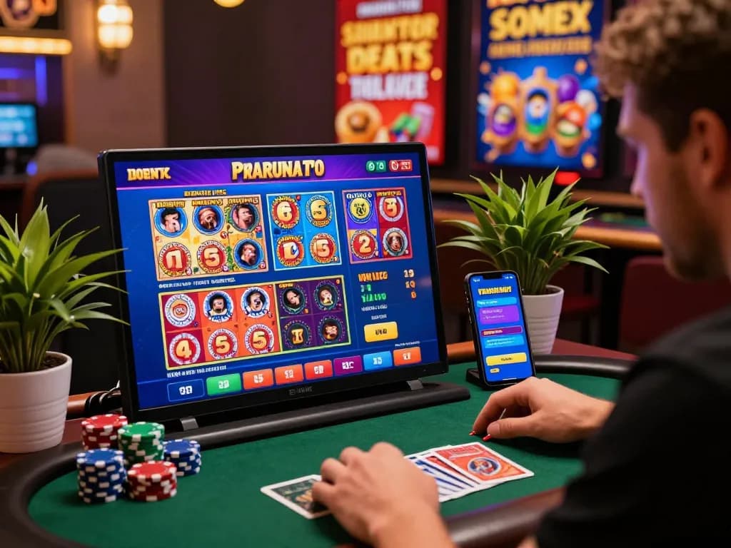 Exciting online gambling scene showcasing wraungtoto games with vibrant graphics and player engagement.