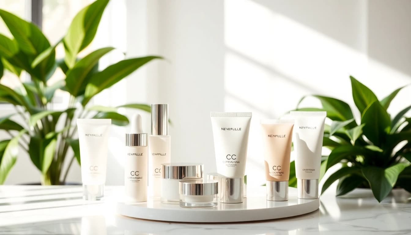 Best cc cream for oily skin displayed in an inviting, modern setting with soothing colors.