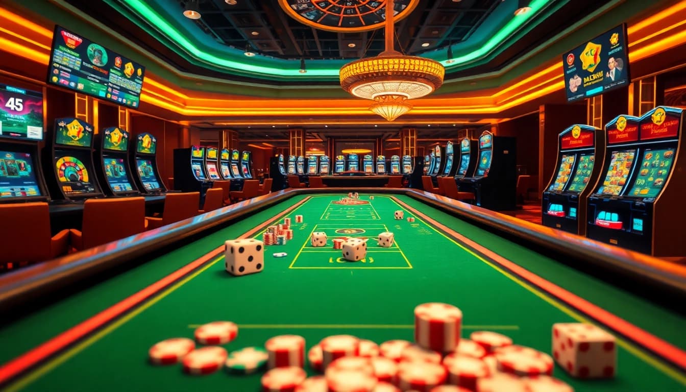 Lô đề trực tuyến betting scene showcasing vibrant casino atmosphere and engaging gameplay.