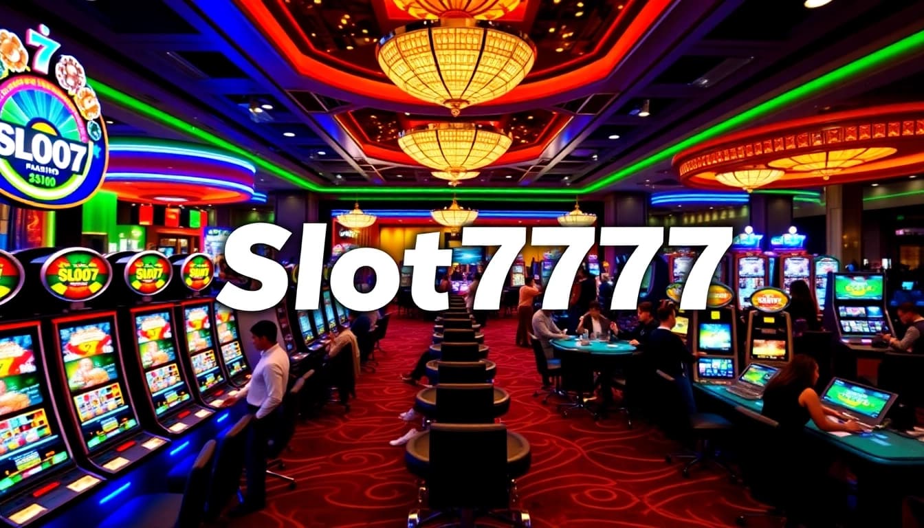 Experience the thrill of Slot777 with vibrant slot machines and casino action.