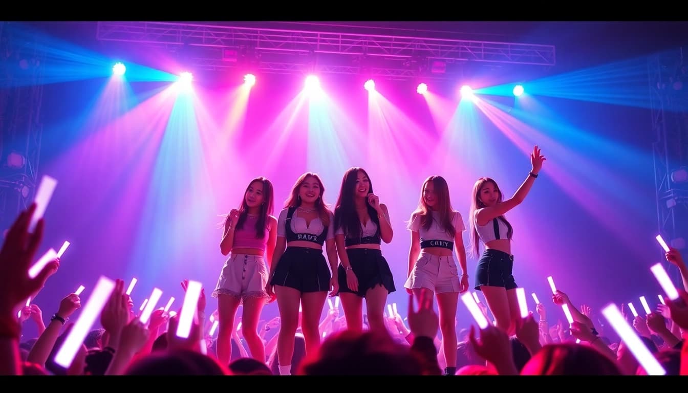 Catch up on Blackpink news featuring their electrifying live performance and energetic crowd.