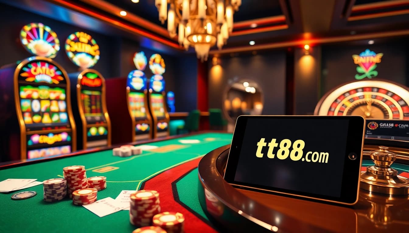 Experience thrilling gameplay at tt88.gr.com with vibrant casino elements and excitement.