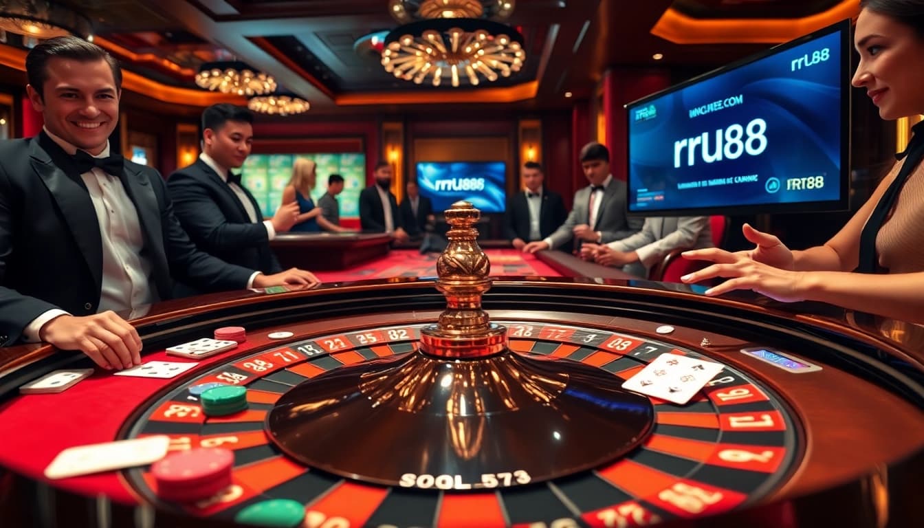 Experience the thrill of gambling at RR88 link with vibrant casino tables and dynamic players.