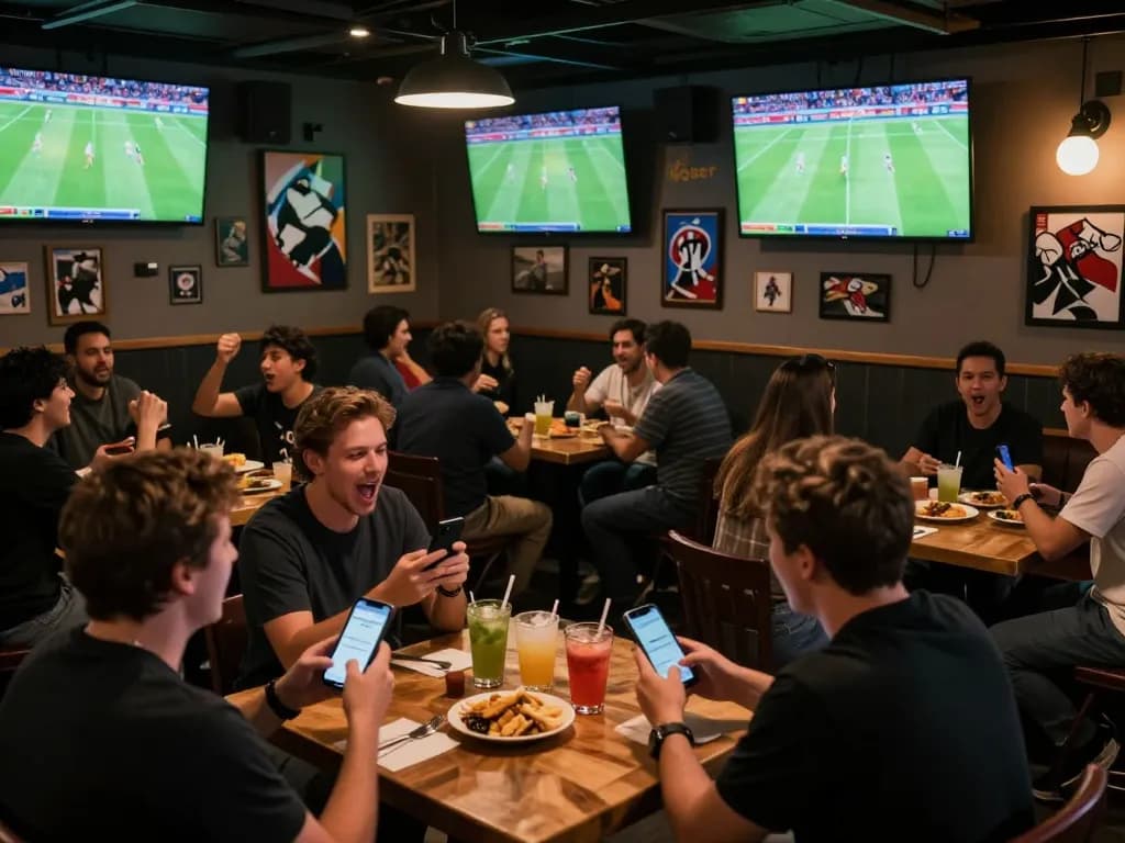 Fans enthusiastically engaging with Luongson TV's live football betting experience.