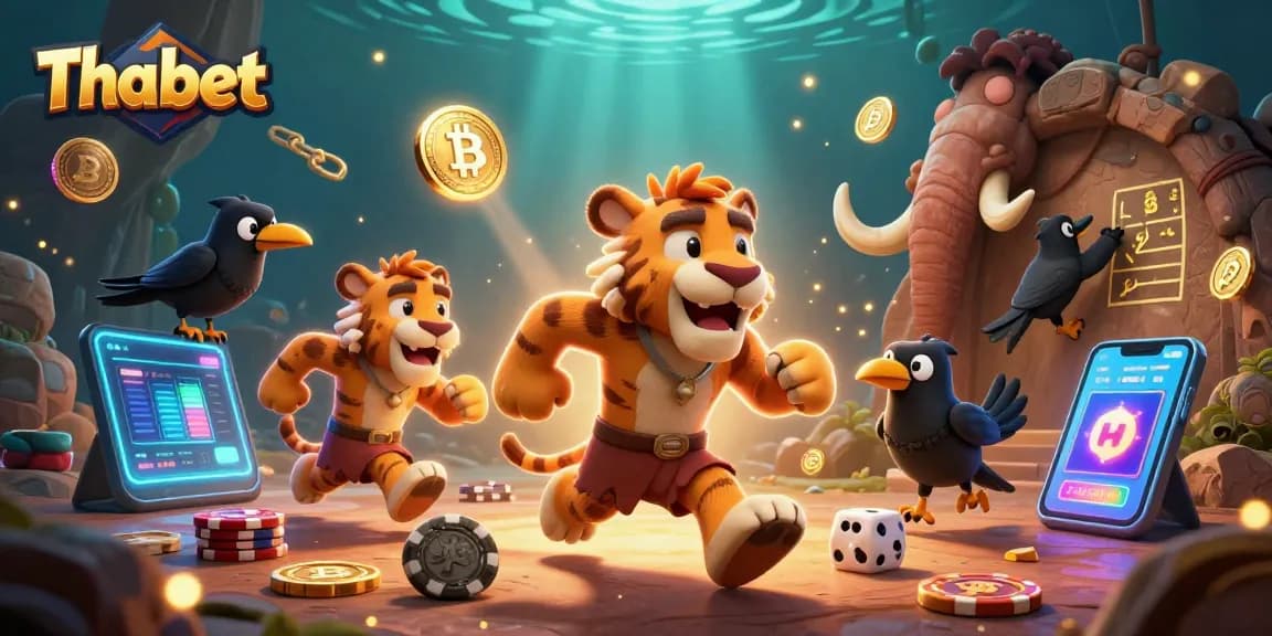 Thabet integrates thrilling casino games with vibrant graphics, featuring engaging 3D characters and cryptocurrencies.