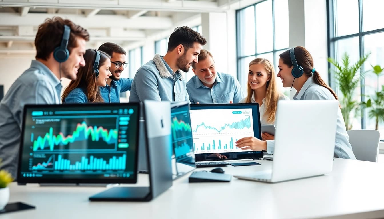 Enhance IT Fredericksburg services through a professional team collaborating in a modern workspace.