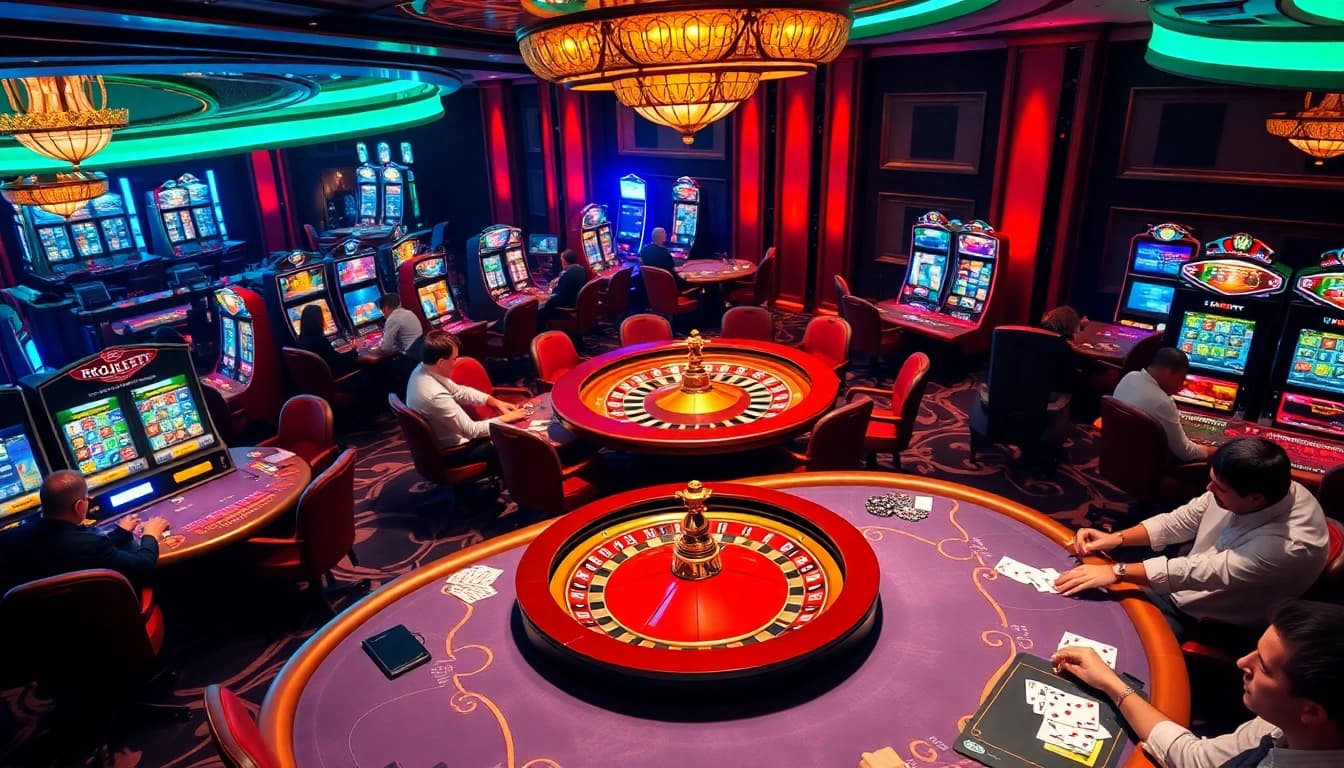 Experience thrilling gameplay at mm88 com with vibrant casino tables, slots, and roulette.