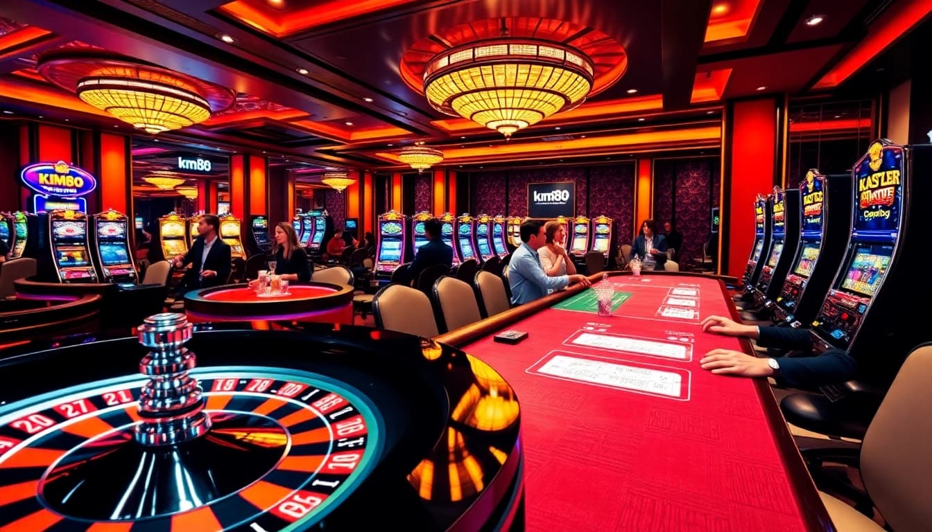 Experience the thrill of gaming at km88 with poker, slots, and roulette in a luxury casino.