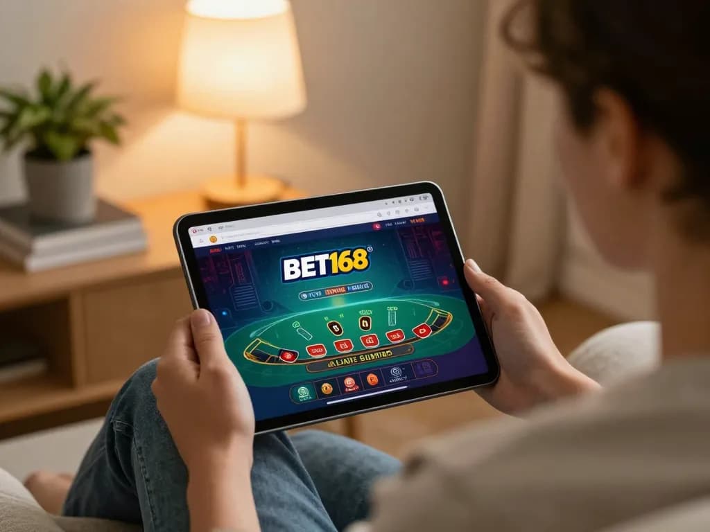 Engaging gameplay on BET168 mobile app showcasing live dealer blackjack.