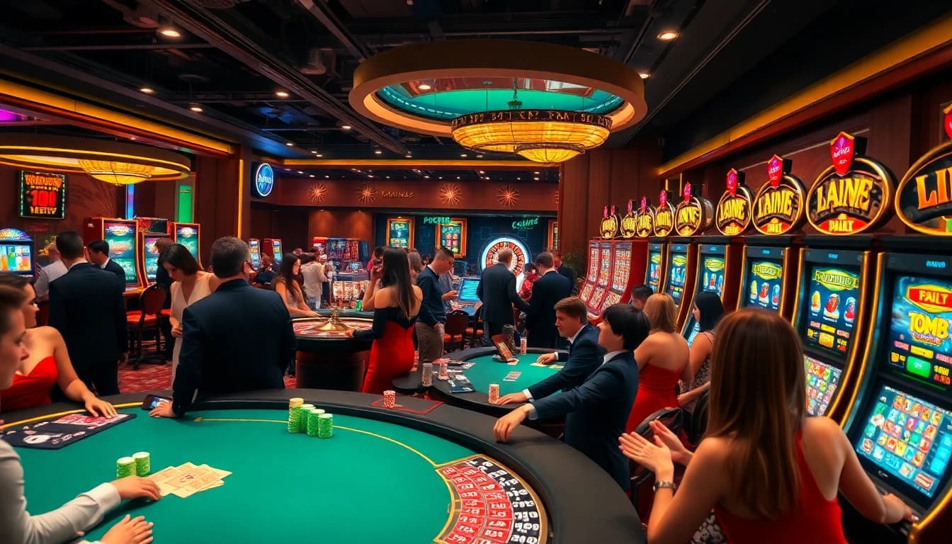 Experience the thrill of wins at Nhà cái MM88 with players enjoying poker and blackjack tables.