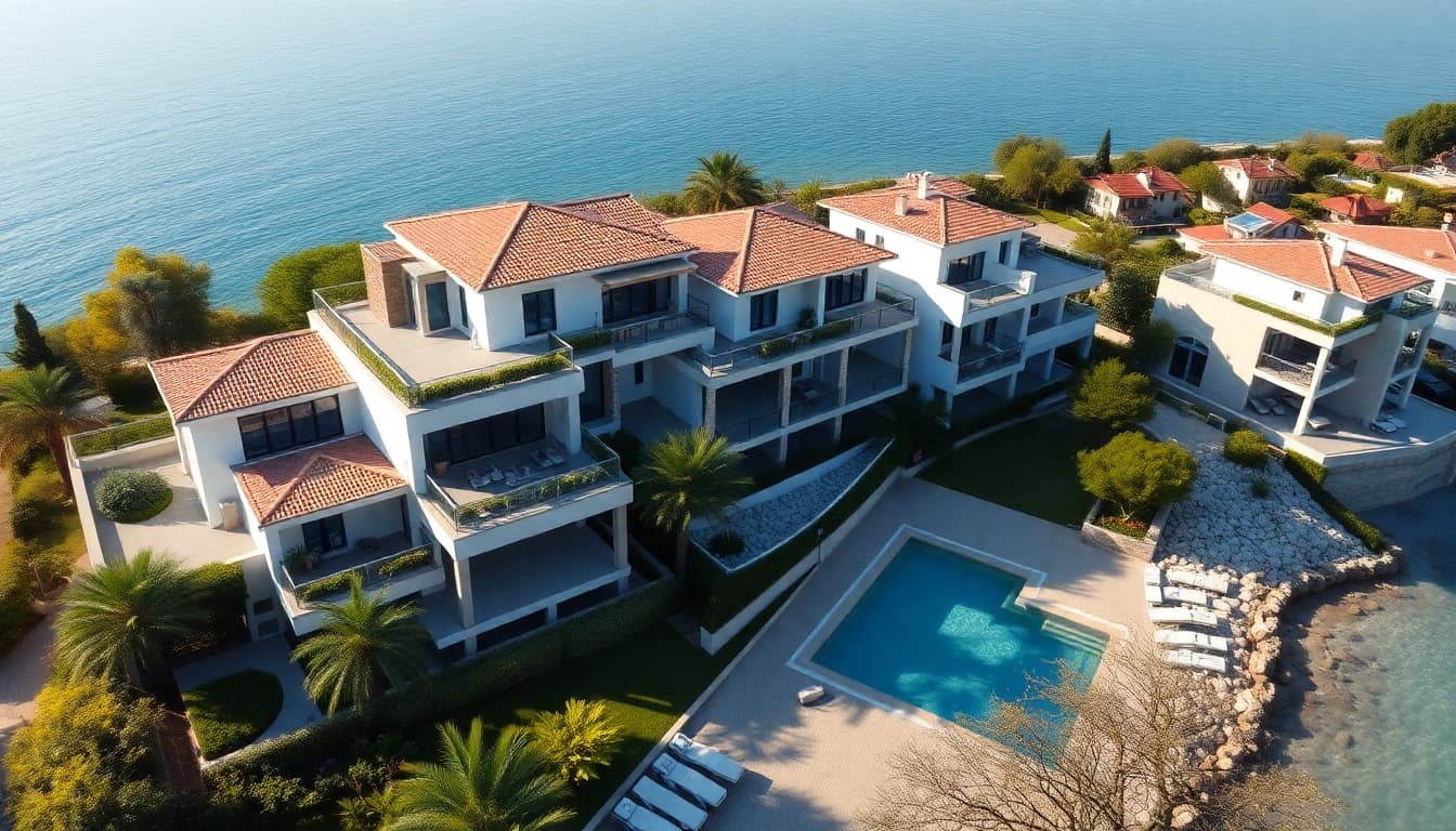 Showcasing property for sale in Alanya Turkey, featuring luxury apartments with Mediterranean views.