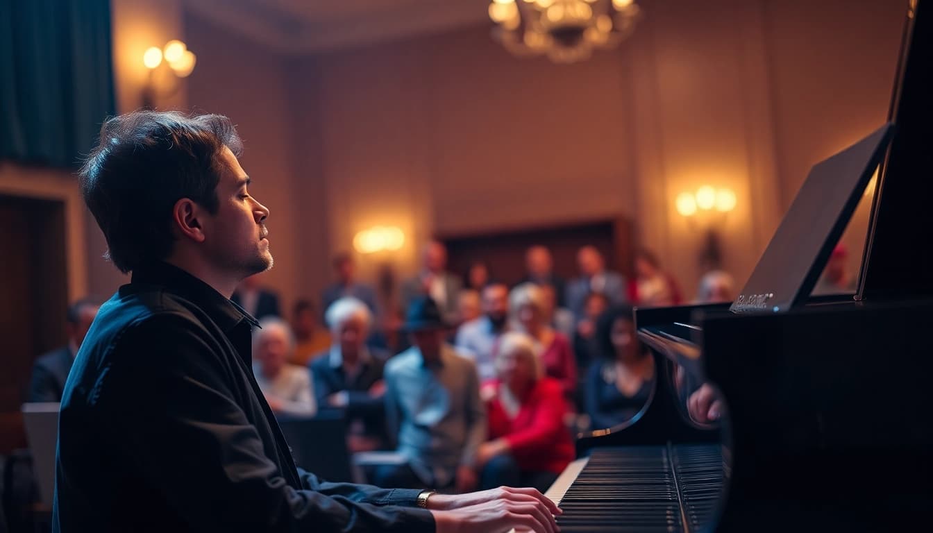 Experience soothing piano music at https://whisperings.com.ua with a serene pianist performing live.