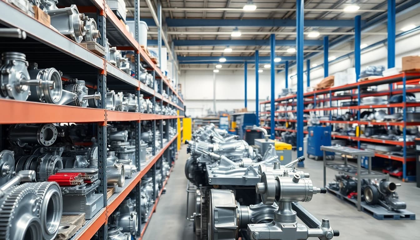Browse authentic OEM parts at https://factoryoemsupply.com/ in a modern warehouse.