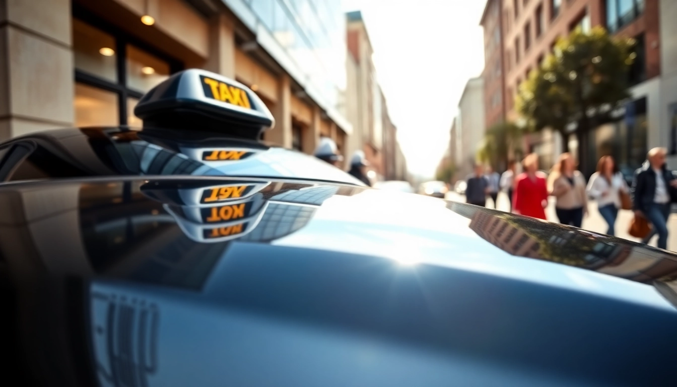 Delivering West Bridgford Taxi service with a professional ambiance in a bustling urban setting.