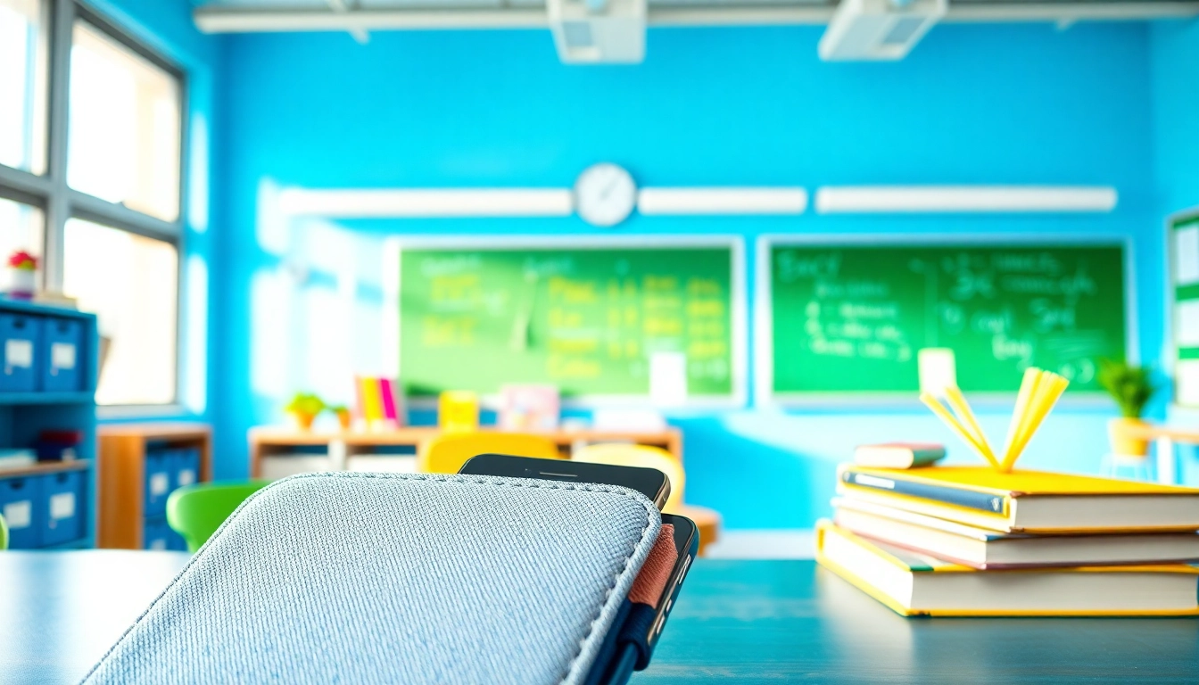 Handytasche Klassenzimmer für den Einsatz in modernen Lernumgebungen.