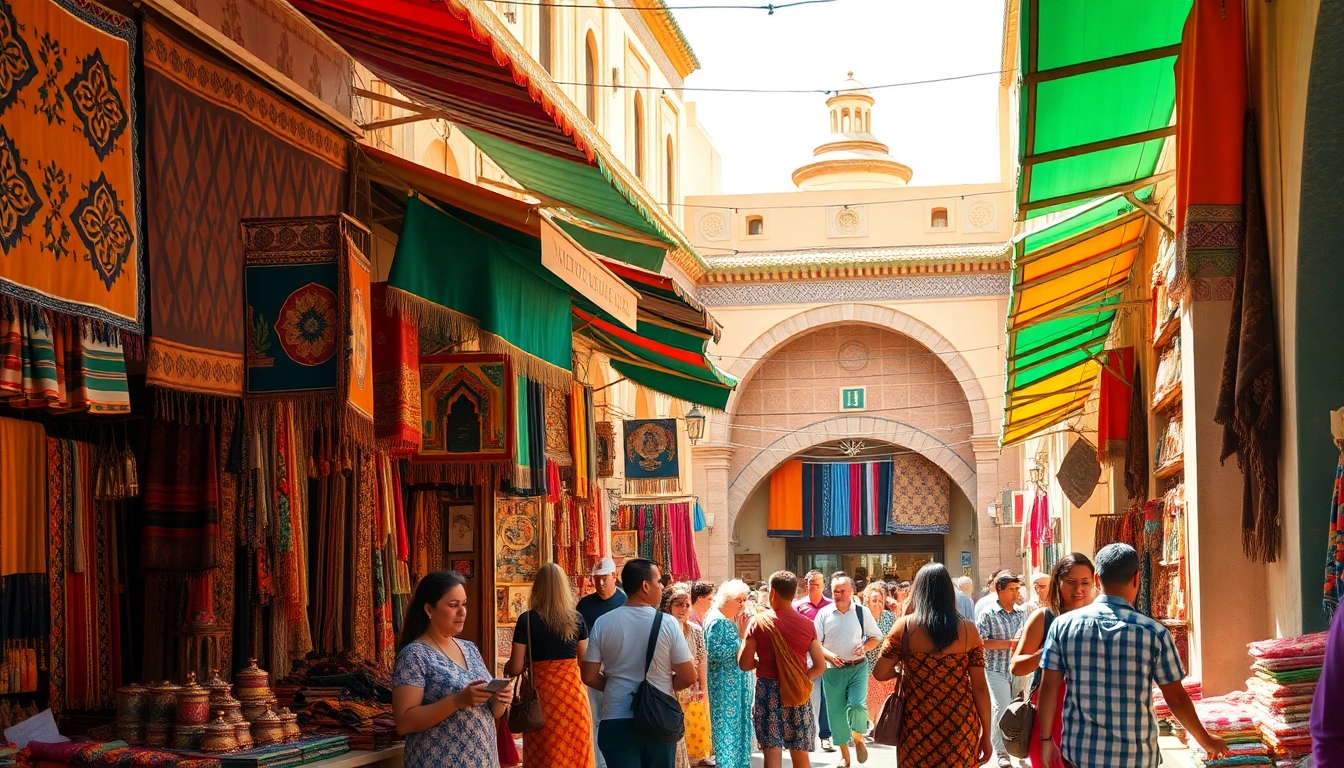 Experience morroc private tours in a lively Moroccan souq full of colors and culture.
