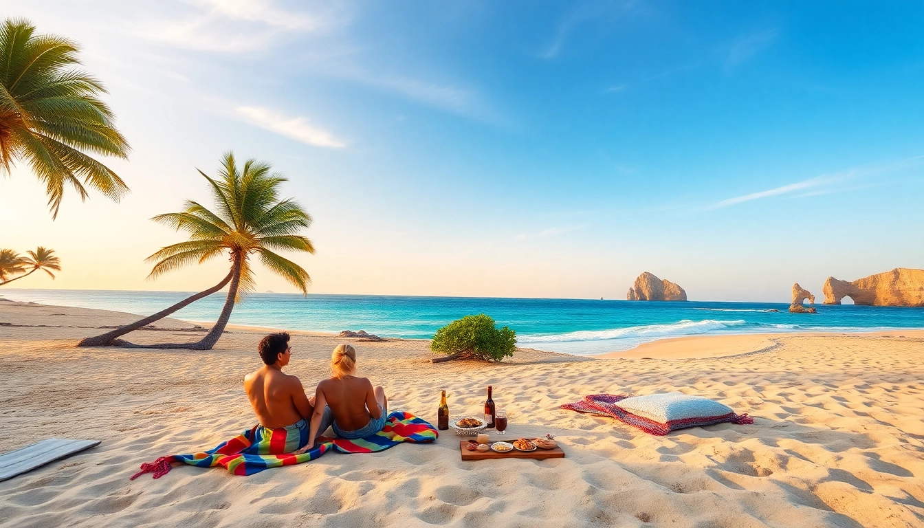 Experience Cabo Travel & Tourism with a romantic beach picnic at sunset.