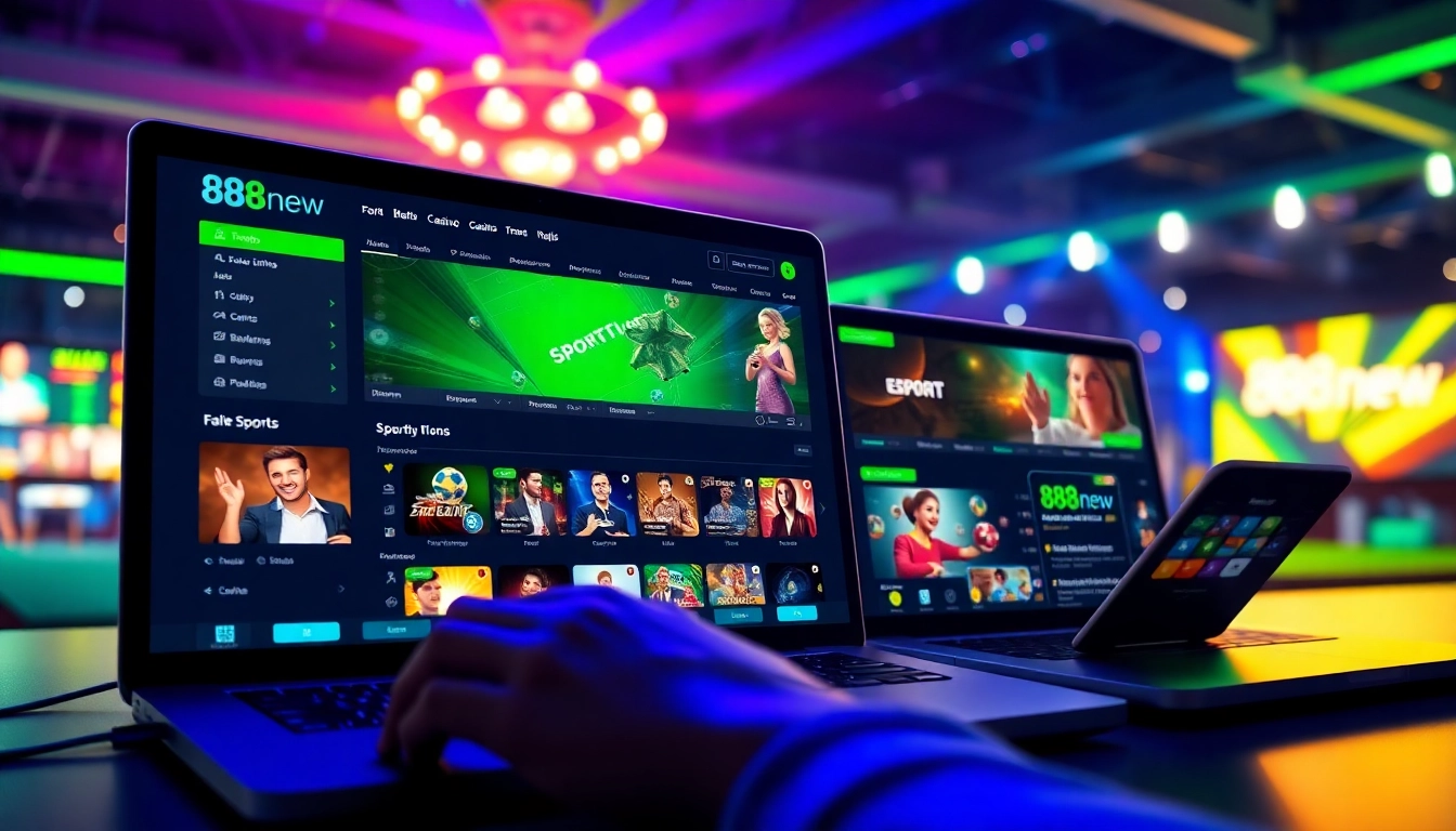 888new online gambling platform showcasing various exciting games and promotions