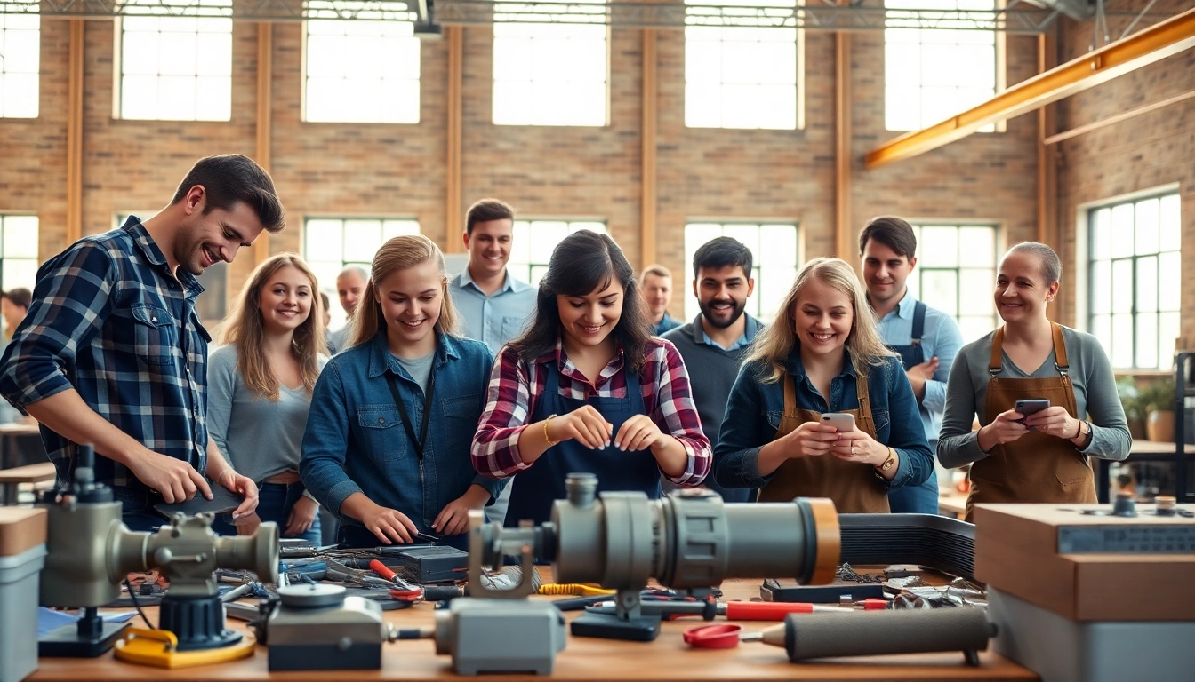 Students actively learning at a Trade School Tennessee, showcasing diverse trades and skills.